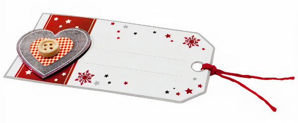 kerstetiketten/stickers Magic papier wit 8-delig