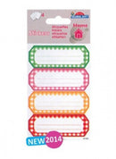 keukenetiketten gekleurd papier 4 vellen à 4 stuks