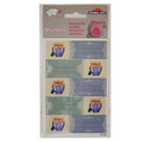 keukenetiketten papier blauw/groen 4 vellen à 5 stuks