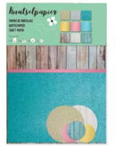 knutselpapier glitter/metallic/wood 63-delig