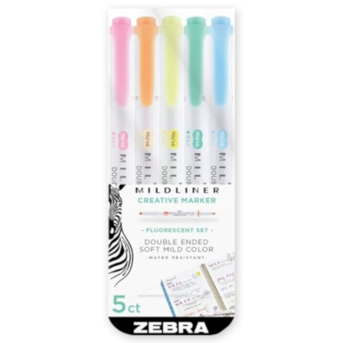 markers Mildliner Zebra junior 5 stuks