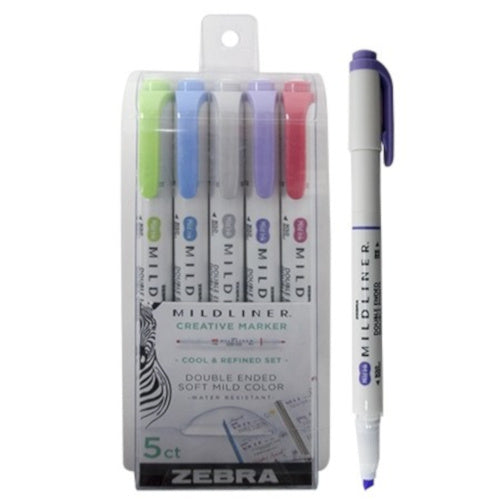 markers Mildliner Zebra pastel junior 5 stuks