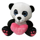 panda Liefste Juf 12 cm pluche wit/zwart