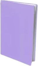 rekbare boekenkaft textiel paars A4-A5