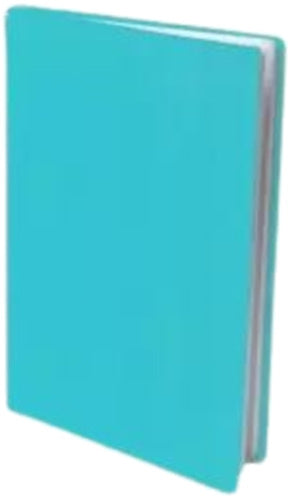 rekbare boekenkaft textiel turquoise A4-A5