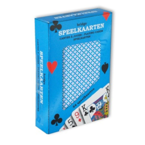 speelkaarten Premium 9 x 6 cm papier blauw