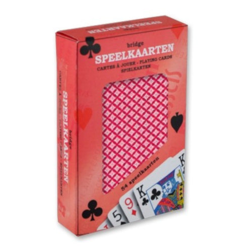 speelkaarten Premium 9 x 6 cm papier rood