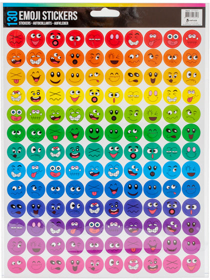 stickervel Emoji A4 29,7 x 21 cm papier rood/groen