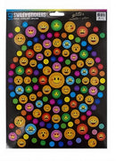 stickervel gekleurde smileys 29 x 21 cm papier
