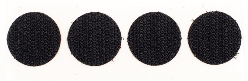 klittenband rondjes diameter 21 mm zwart 16 stuks