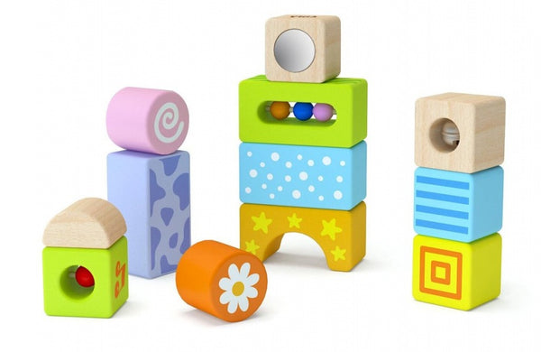 babyblokken met geluid 12-delig