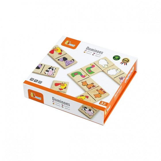 Dominospel boerderijdieren 28-delig