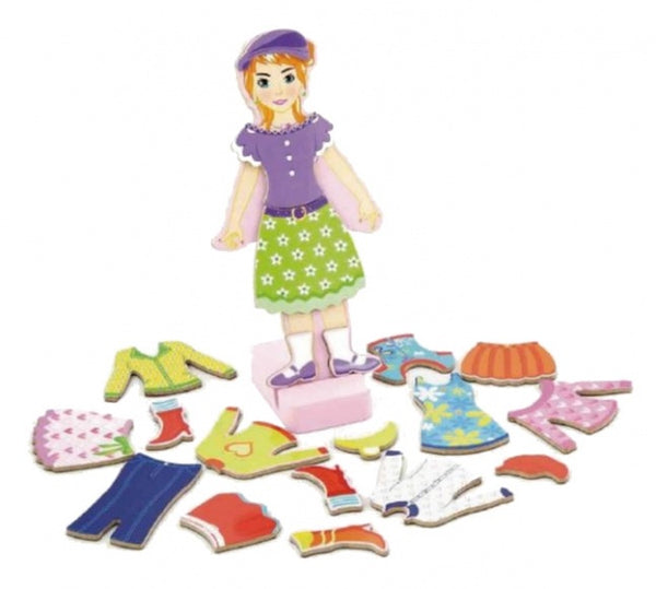 houten aankleedpop 39-delig