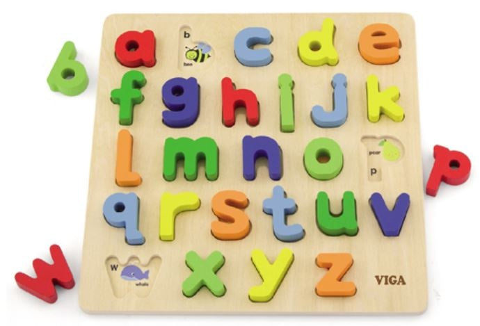 houten leerpuzzel alfabet 30 cm