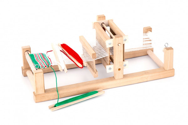 houten weefgetouw 38 cm blank
