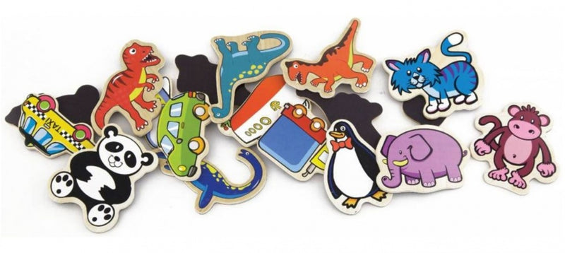 magneten Dieren hout 20 stuks