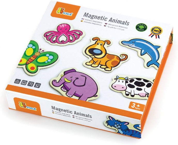 magneten Dieren hout 20 stuks