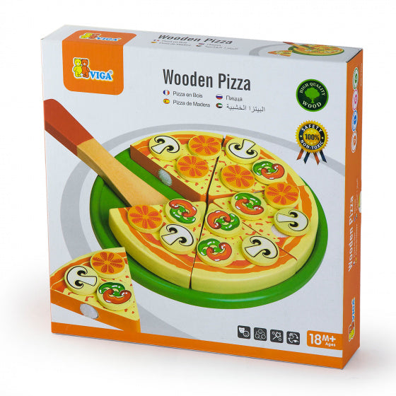 pizza 23 cm junior hout 23-delig