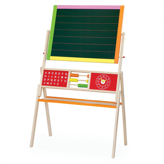 schoolbord en magnetisch whiteboard junior 155 cm hout