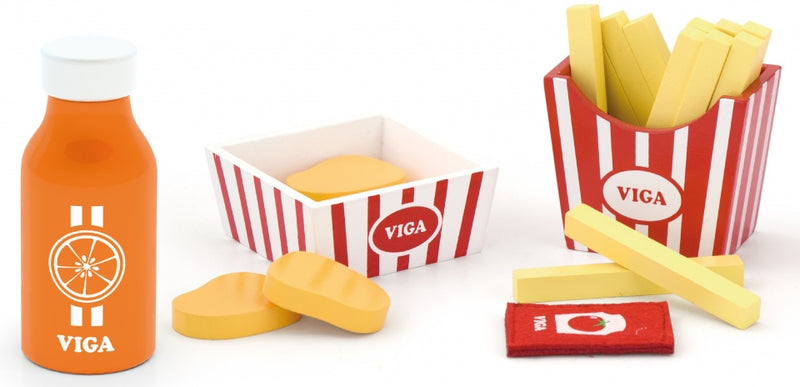 speelgoedeten frietjes en tomatensap 11 cm