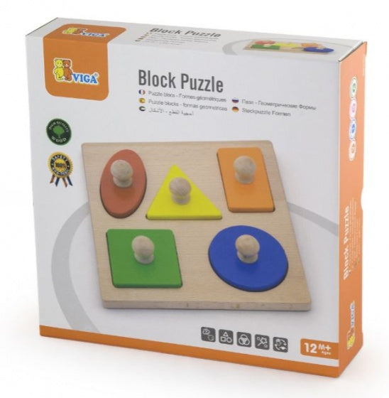 vormenpuzzel junior hout 5 stukjes