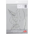 Flexibel sjabloon engel 21 x 30 cm wit
