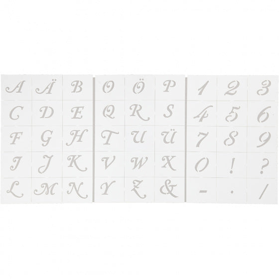 Letters en Cijfers Sjabloon