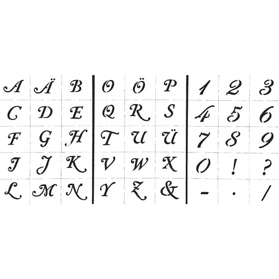 Letters en Cijfers Sjabloon