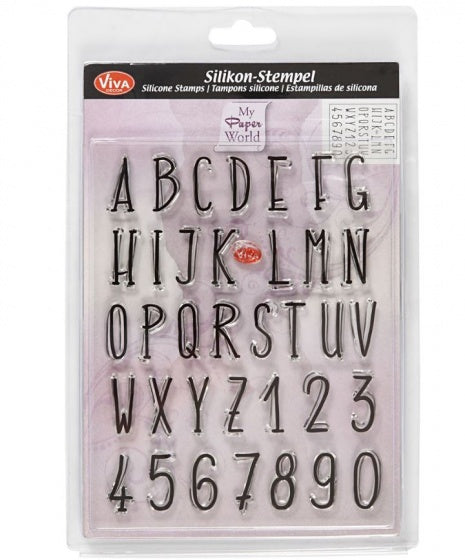 stempels alfabet siliconen 14 x 18 cm