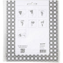 bouwset gevlochten kegels grijs/wit 8 stuks
