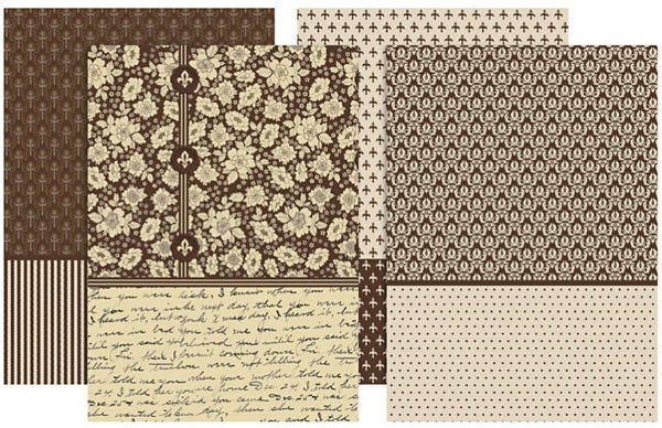 decoupagepapier bruin 25 x 35 cm 80 vellen