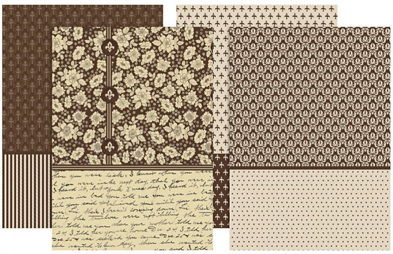 decoupagepapier bruin 25 x 35 cm 80 vellen