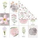 dubbelzijdig designpapier bloemen 30,5 cm 3 stuks