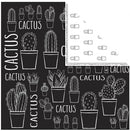 dubbelzijdig designpapier cactus 30,5 cm 3 stuks