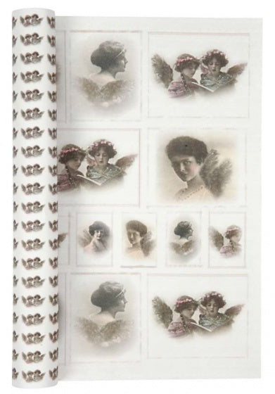 dubbelzijdig designpapier engelen 30,5 cm 5 vellen