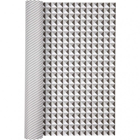 dubbelzijdig designpapier geblokt 30,5 cm 5 vellen