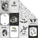 dubbelzijdig designpapier grijs 30,5 cm 5 vellen