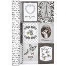 dubbelzijdig designpapier grijs 30,5 cm 5 vellen