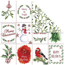 dubbelzijdig designpapier maretak 30,5 cm 3 stuks