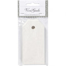 labels glitter 15 stuks 5 x 10 cm wit karton