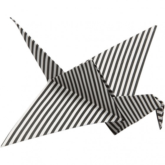 origamipapier 15 x 15 cm wit/grijs 50 vellen