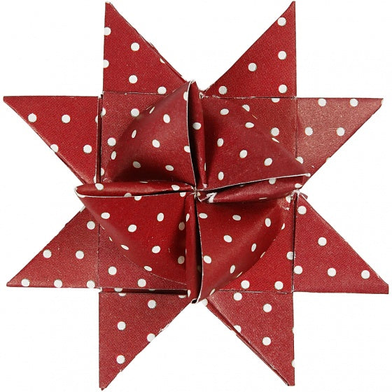 papieren vlechtstroken 44/78 cm rood/wit 60 stuks