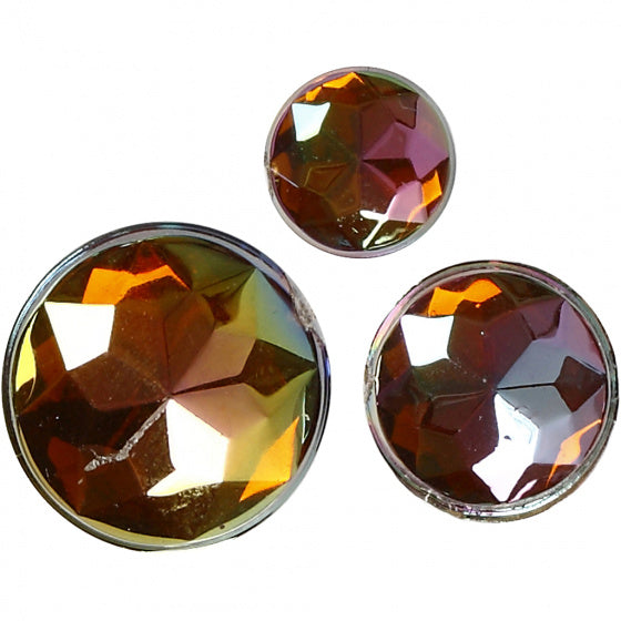 strasstenen bruin 6 + 8 + 10 mm 40 stuks