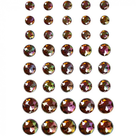 strasstenen bruin 6 + 8 + 10 mm 40 stuks