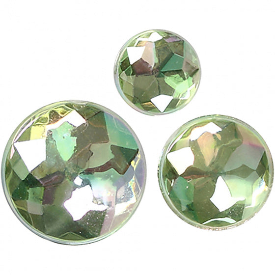 strasstenen groen 6 + 8 + 10 mm 40 stuks