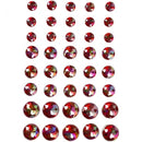 strasstenen rood 6 + 8 + 10 mm 40 stuks