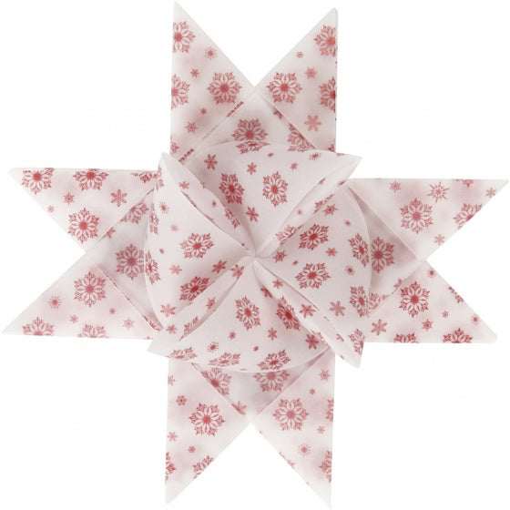 vlechtstroken Vellum-papier 44/78 cm rood/wit 48 stuks