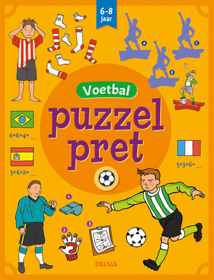 Voetbal puzzel pret 19 x 24,5 cm 32 pagina's