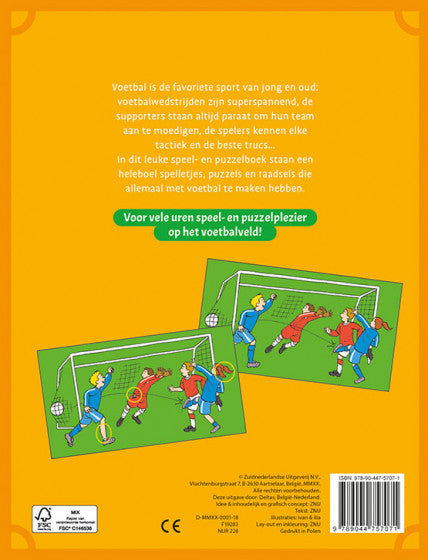 Voetbal puzzel pret 19 x 24,5 cm 32 pagina's