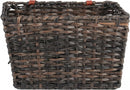 Gevlochten rieten fietsmand Volare L 40 x 32 x 24 cm - zwart